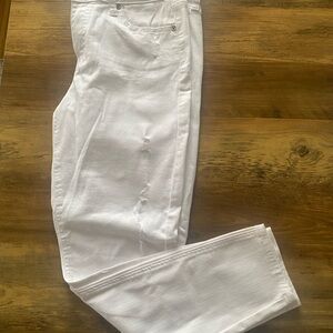 Pistola White Denim Distressed Jeans. Size 29. Style Cassie.